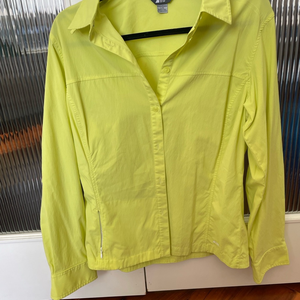 MEC bright yellow/lime green Women's Button-Front Shirt Jacket